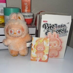 Labubu THE MONSTERS Big into Energy Series Vinyl Plush Key Chain-Happiness